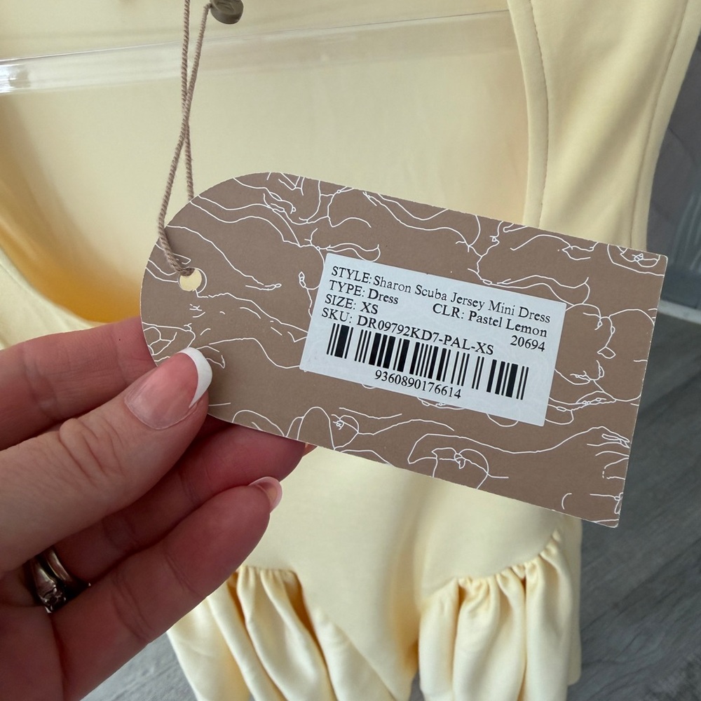 Meshki Yellow Mini Dress - Picture 3 of 4